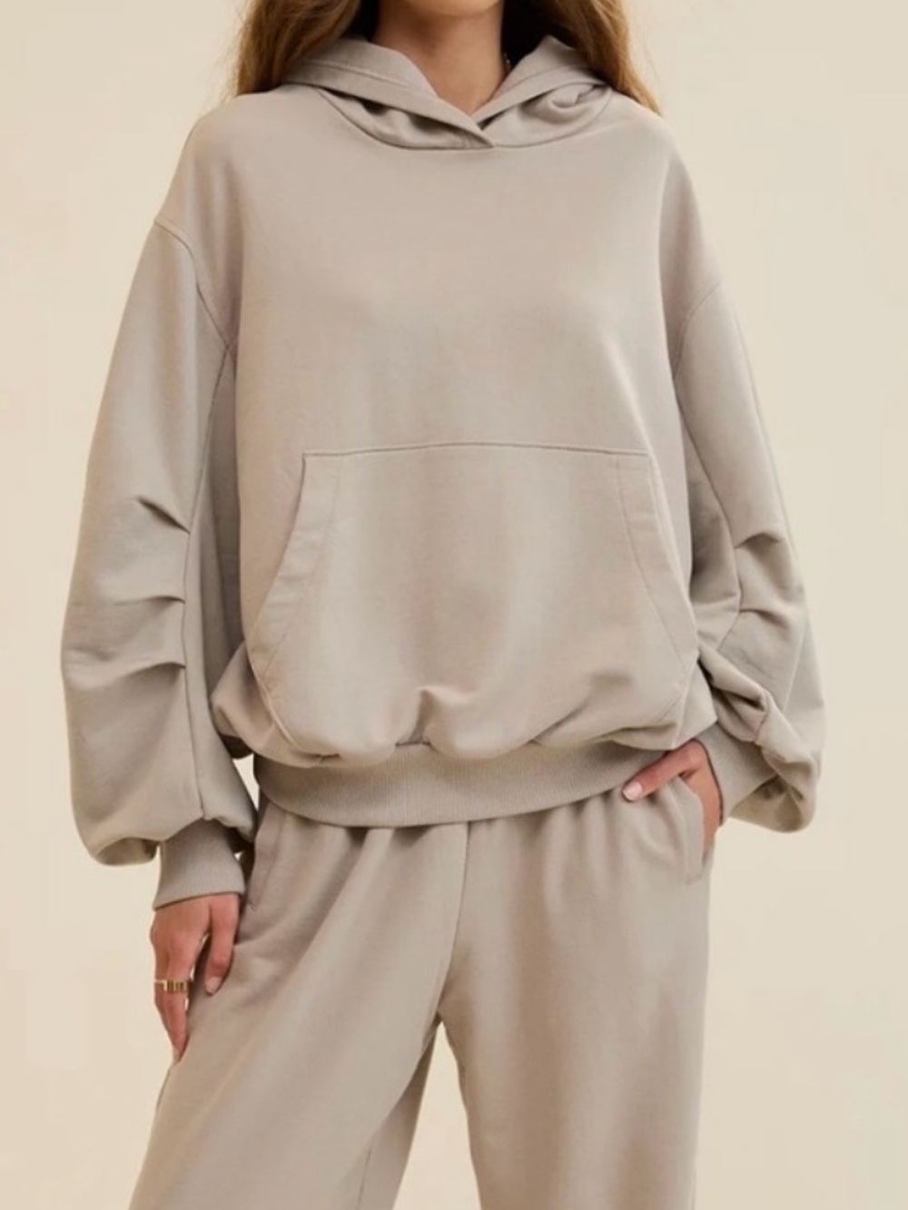 Aerie Jet Setter Hoodie in Color Stone Harbor